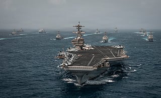 There are currently more than 20 US Navy warships and hundreds of military aircraft operating across the Middle East. 