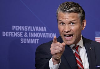 Secretary of War Pete Hegseth speaks at the Pennsylvania Defense and Innovation Summit at U.S. Army War College on July 15, 2026 in Carlisle, Pennsylvania.