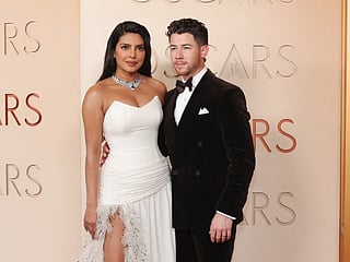 Priyanka Chopra Jonas and Nick Jonas attend the 98th Oscars at Dolby Theatre on March 15, 2026 in Hollywood, California.