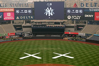 A view of the atmosphere as KAWS hosts private dinner on Yankee Stadium Field to celebrate the KAWS x MLB Collection in partnership with Fanatics and Complex at Yankee Stadium on July 16, 2026 in New York City.