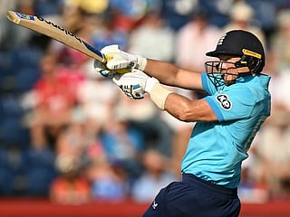 England's Joe Root plays a shot during the second ODI against India at Sophia Gardens in Cardiff, Wales on July 16, 2026.