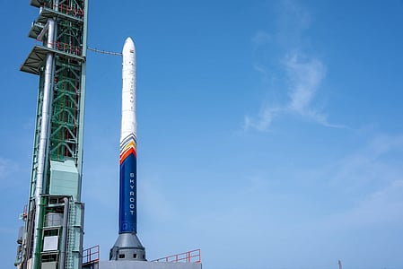 India's Skyroot Aerospace orbital rocket Vikram-1 blasts off from the Satish Dhawan Space Centre in Andhra Pradesh's Sriharikota on July 18, 2026.