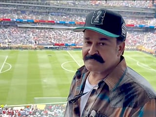 Mohanlal is soaking up the electric atmosphere at the FIFA World Cup 2026 final, sharing glimpses from inside New York New Jersey Stadium.