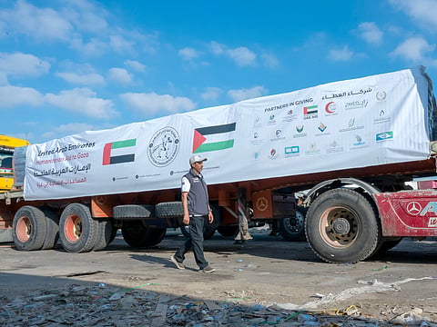 Relief shipments included food, medicines and shelter supplies as part of the country's ongoing humanitarian mission.