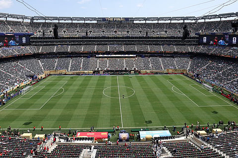 A general view before the FIFA World Cup 2026 Final match between Spain and Argentina at New York New Jersey Stadium on July 19, 2026 in East Rutherford, New Jersey.