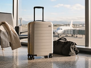 Travel ready carryon at the airport