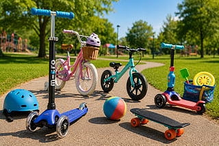 The right outdoor toy should suit your child's age and confidence, feel sturdy enough for regular use and be easy to store when playtime is over.