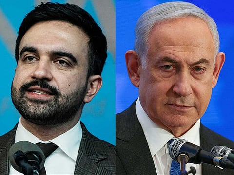 New York City Mayor Zohran Mamdani and Israeli Prime Minister Benjamin Netanyahu. 