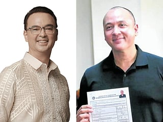 Senator Alan Peter Cayetano 55, (left, former Senate President)  and his brother former Taguig ex-Congressman Lino Cayetano, 48.