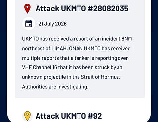 Tanker struck off Oman coast: UK maritime agency