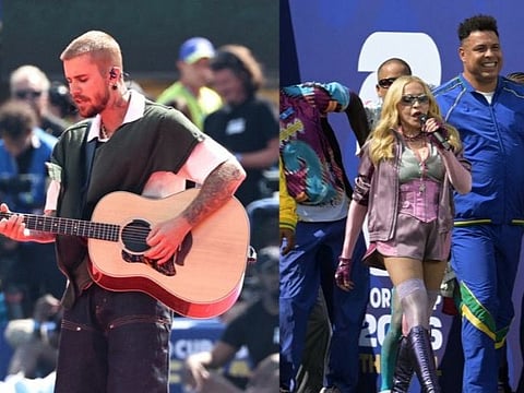 Madonna and Justin Bieber performed at the FIFA World Cup Halftime