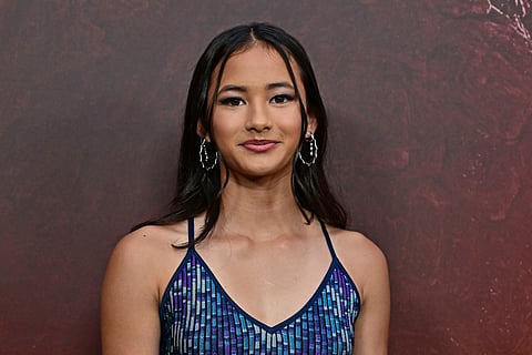 US actress Kaylee Hottle attends the world premiere of "Godzilla x Kong: The New Empire" at the TCL Chinese Theater in Hollywood on March 25, 2024.