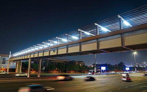 The project is expected to enhance pedestrian safety during evening hours and improve the experience of using pedestrian bridges.