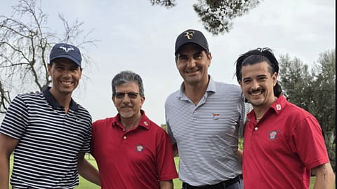 Roger Federer, Rafael Nadal bond during golf outing in Mallorca