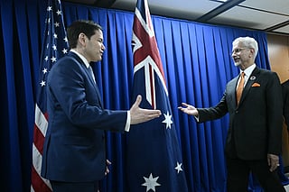 US Secretary of State Marco Rubio meets with India External Affairs Minister S. Jaishankar on the sidelines of the Association of Southeast Asian Nations (ASEAN) Foreign Ministers' Meeting in Pasay, Metro Manila on July 22, 2026.