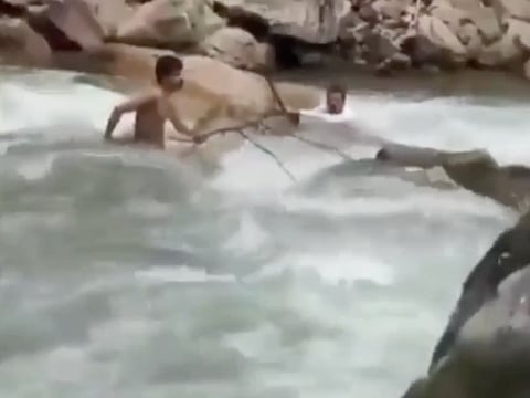 A holiday photo ended in tragedy after a Saudi tourist was swept away by river in Turkey