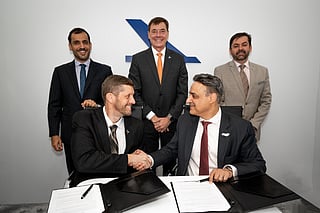 Dimas Douglas Tomelin, Chief Strategy and Innovation Officer of Embraer, and Amer Siddiqui, Executive Director at Mubadala’s UAE Investments Platform, signed the agreement on behalf of their organisations.
