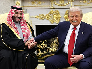File photo of US President Donald Trump and Saudi Crown Prince Mohammed bin Salman. 