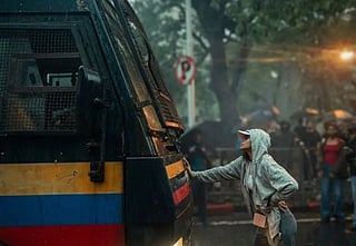 Rhiya Ahir, a model, actor and entrepreneur, has become one of the most recognisable faces of the demonstrations after she stopped a Mumbai Police vehicle near Shivaji Park