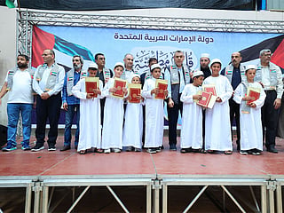 Operation Chivalrous Knight 3 presented financial grants and gifts to encourage children to continue memorising the Holy Quran and pursuing their education.