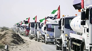 UAE says its humanitarian effort has reached 126,300 tonnes of relief supplies.