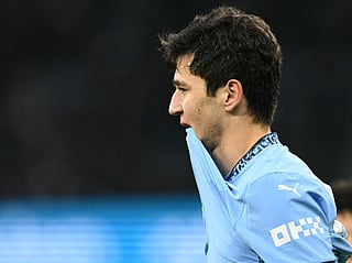 Manchester City's Uzbek defender Abdukodir Khusanov