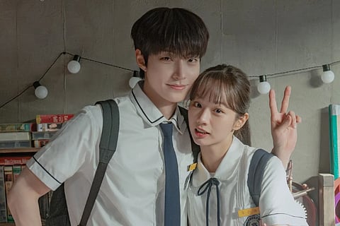 Hyeri and Hwang In-youp in Dream to You. 