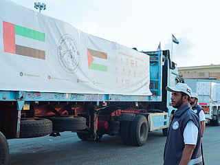 The shipments included food parcels, shelter materials and water tanks for families in need.