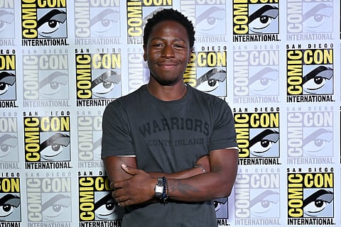 David Jonsson` attends the Marvel Studios Panel at 2026 San Diego Comic-Con on July 25, 2026 in San Diego, California.