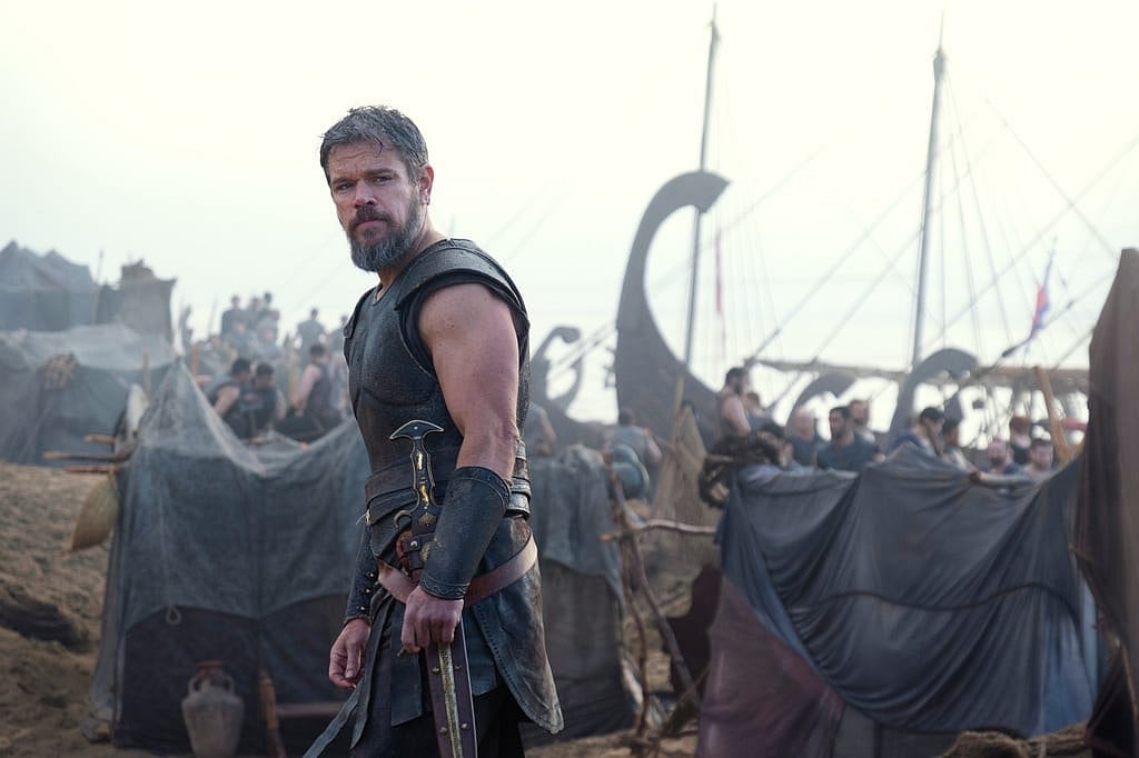 Matt Damon as Odysseus in a scene from "The Odyssey."