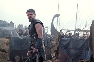 Matt Damon as Odysseus in a scene from "The Odyssey."
