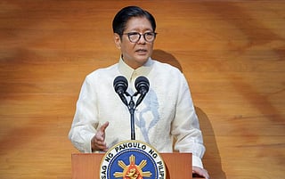 Philippine President Ferdinand Marcos Jr. during his State of the Nation Address (SONA) on July 27