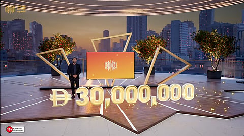 UAE Lottery show host Chadi Khalaf during Lucky Day Draw No. 260729