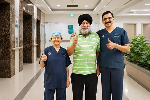 The patient recovered well after the procedure without any complications