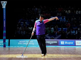 Games cleaner's dance moves go viral worldwide