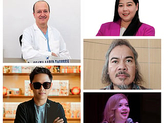 Clockwise from top left: Dr. Osama Al Hashimi, Regina Malabad, Frando Sarmiento, Liberty Galang, and Nico De Guzman