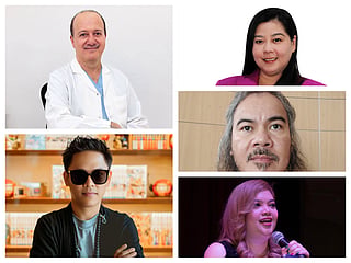 Clockwise from top left: Dr. Osama Al Hashimi, Regina Malabad, Frando Sarmiento, Liberty Galang, and Nico De Guzman