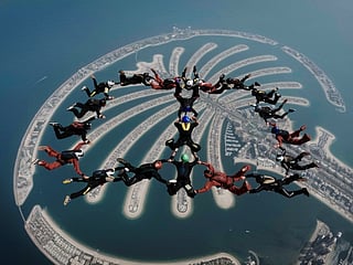 Samsung unfolds a human Galaxy Z Fold8 over Dubai 