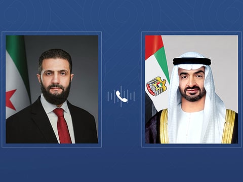 UAE, Syrian Presidents discuss cooperation and regional developments in phone call