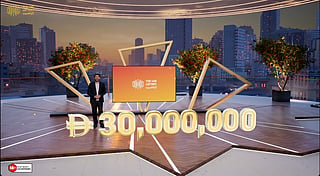 UAE Lottery show host Chadi Khalaf during Lucky Day Draw No. 260801