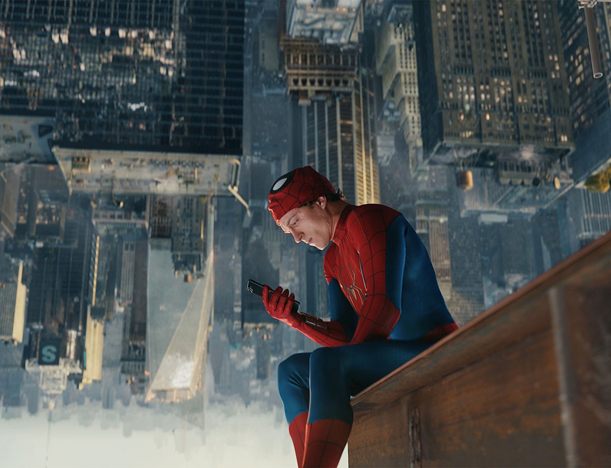Tom Holland in a scene from "Spider-Man: Brand New Day."
