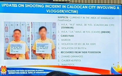 Suspects in the murder of Filipina vlogger Alicia "Mima Alicia" Lipata.