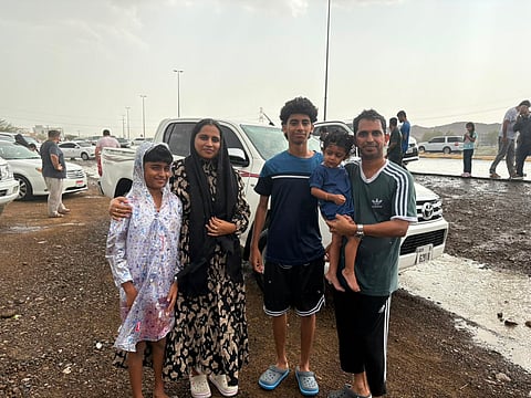 Hameed Ali and his wife, Aneesa Hameed and children. 