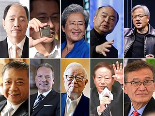 TOP CHIP EXECS: As AI adoption accelerates, demand for high-performance chips has surged, transforming semiconductor companies into some of the world's most valuable businesses and creating unprecedented wealth for their founders and major shareholders.