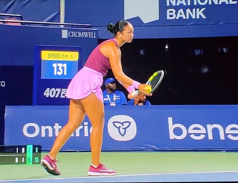 Alex Eala defeated American Alycia Parks 6-1, 4-6, 6-2 in the Round of 64 on Centre Court at Sobeys Stadium, advancing to the third round of the WTA 1000 event.
