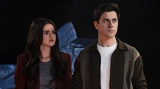 Selena Gomez and David Henrie in Wizards Beyond Waverly Place. 