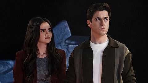 Selena Gomez and David Henrie in Wizards Beyond Waverly Place. 