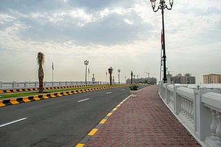 The 54-metre bridge spans the Dibba Al Hisn waterway, linking both sides of Al Hisn Island and improving traffic flow, accessibility and mobility while supporting the city's urban development.