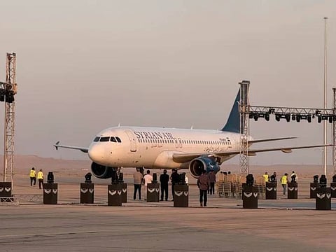 The airport welcomed its first domestic flight, operated by Syrian Air from Damascus International Airport, marking the resumption of scheduled services between the two cities. 