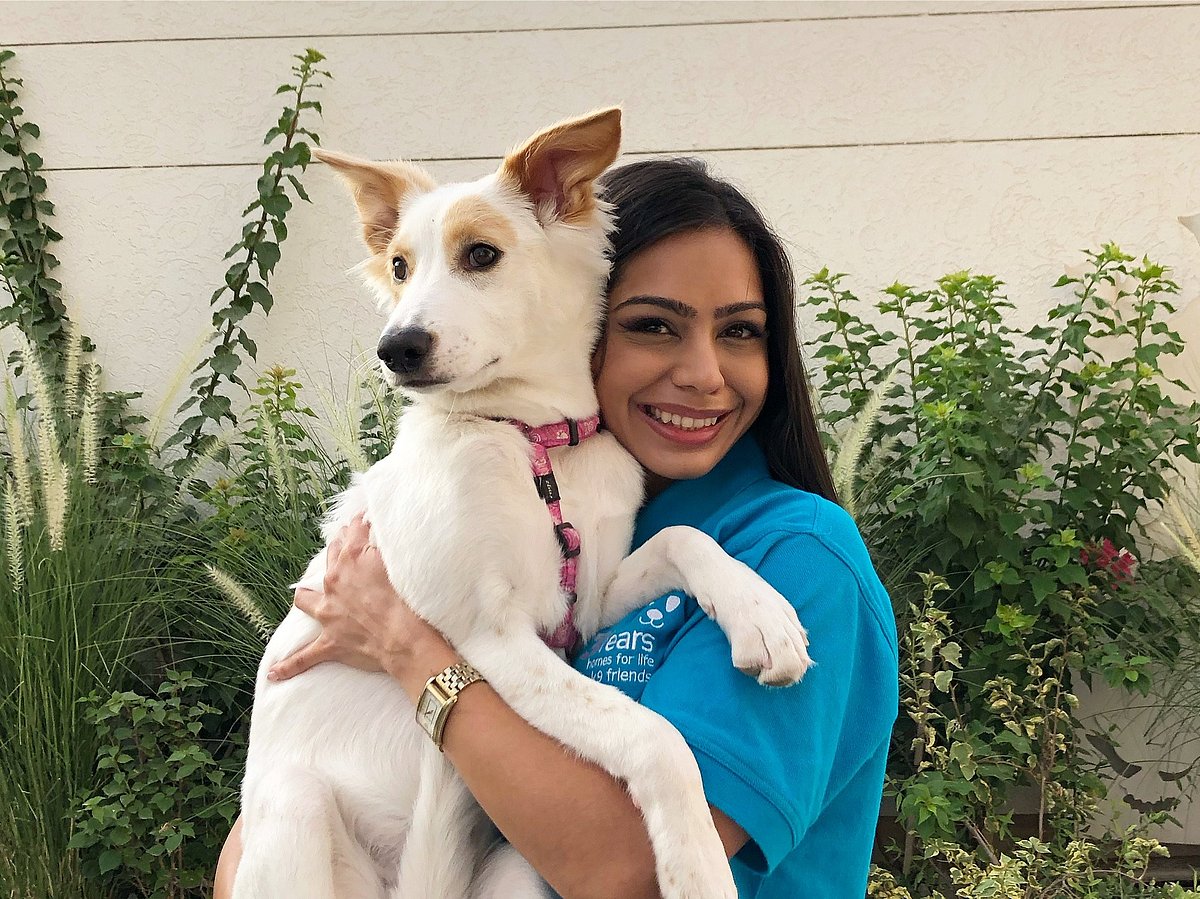 Siddhi Mulaokar, a volunteer at K9 Friends. 